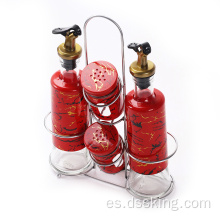 jarra de especias de vidrio con cañas de tapa condimentos condimentos condimentos contenedor jarro de cosmón contenedor cocina cocina
